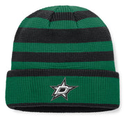 Dallas Stars Fanatics Fundamental Steady Cuffed Knit Hat - Kelly Green/Black Techwosell