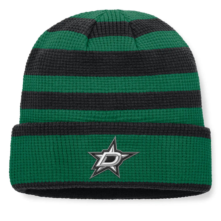 Dallas Stars Fanatics Fundamental Steady Cuffed Knit Hat - Kelly Green/Black