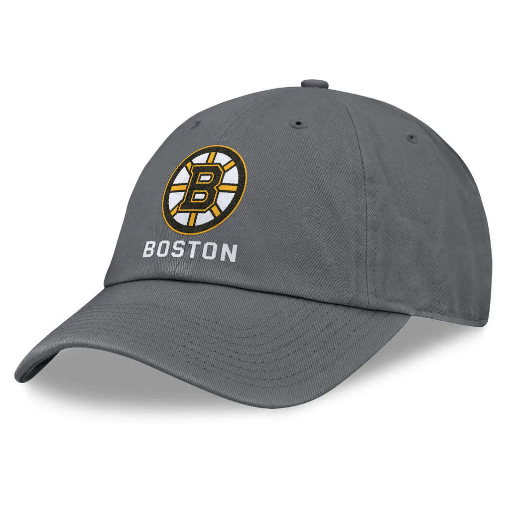 Boston Bruins Fanatics Washed Adjustable Hat - Charcoal Techwosell