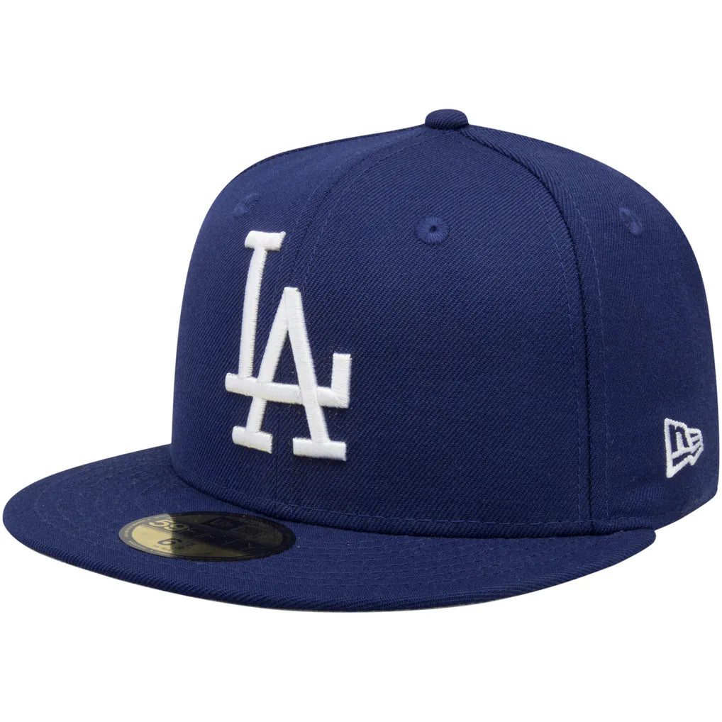 Los Angeles Dodgers New Era Cooperstown Collection Wool 59FIFTY Fitted Hat - Navy Techwosell