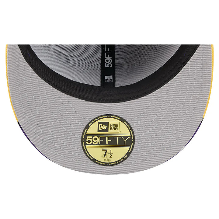 Los Angeles Lakers New Era Break 59FIFTY Fitted Hat - Purple/Gold