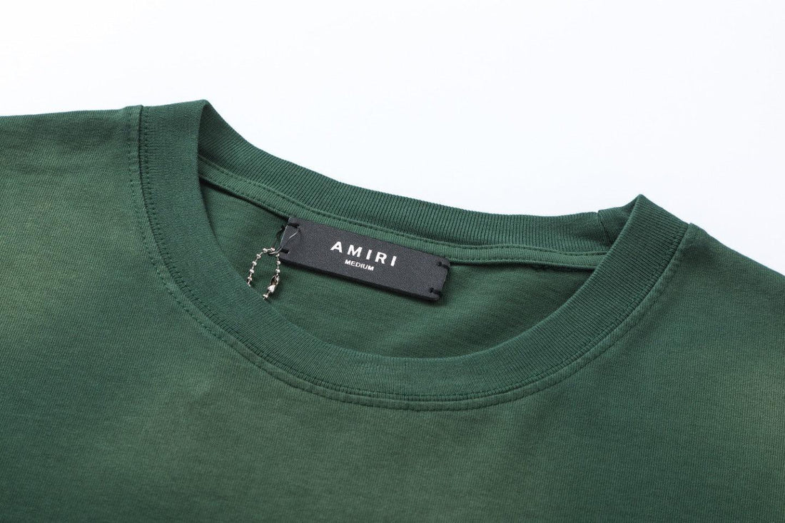 Amiri Lion Green T-Shirt Without Collar Techwosell
