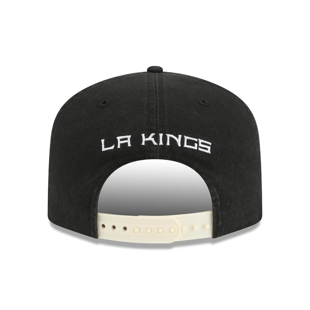 Los Angeles Kings New Era Throwback Stanley Cup Champions Side Patch 19TWENTY Adjustable Hat - Black Techwosell