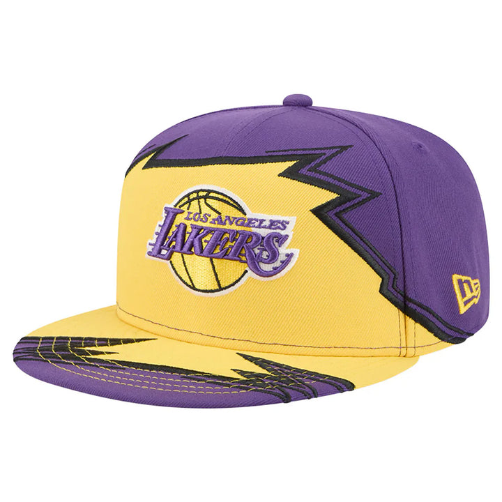 Los Angeles Lakers New Era Break 59FIFTY Fitted Hat - Purple/Gold