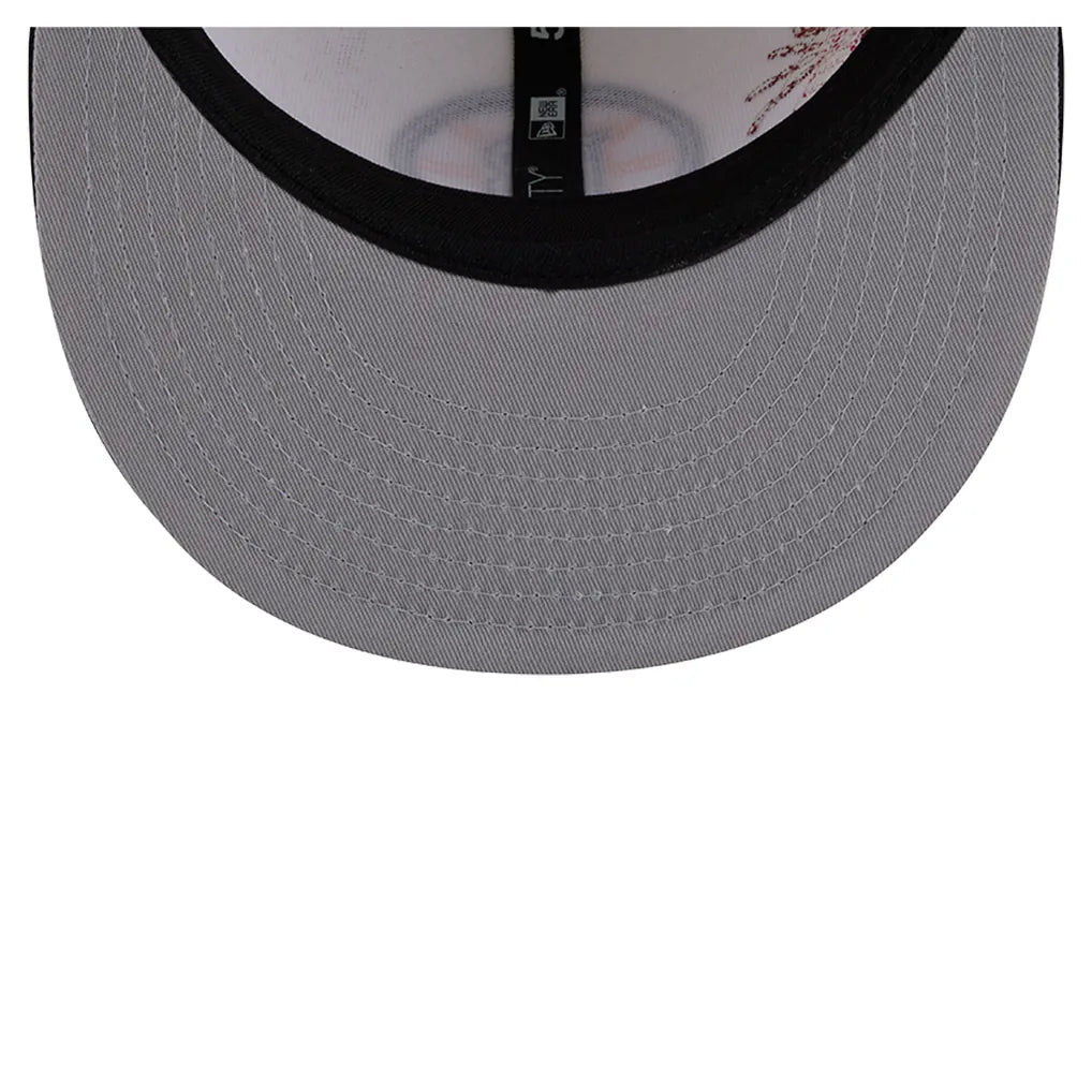 Boston Bruins New Era Localized Stitched 59FIFTY Fitted Hat - Cream/Black