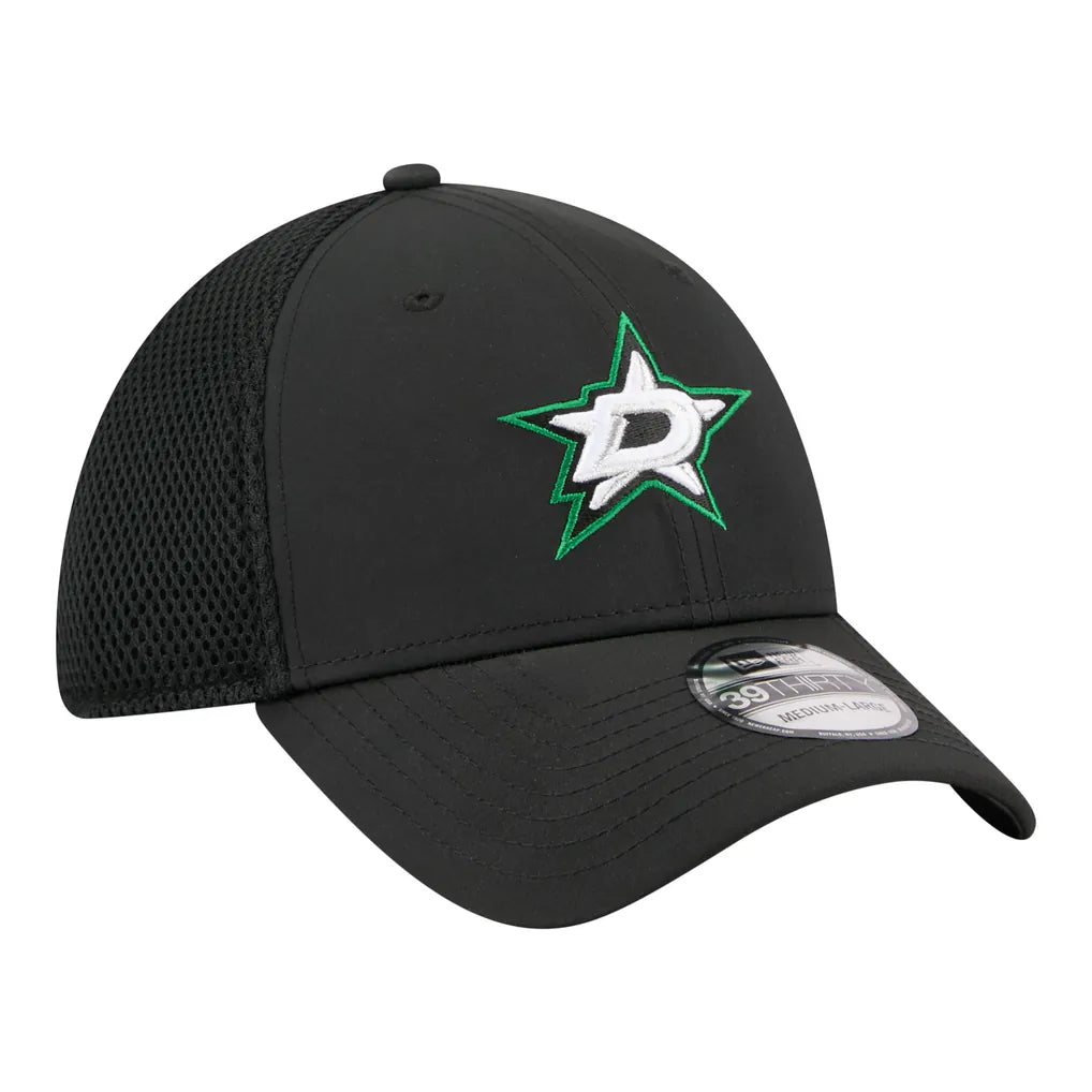 Dallas Stars New Era Logo 39THIRTY Flex Hat - Black Techwosell