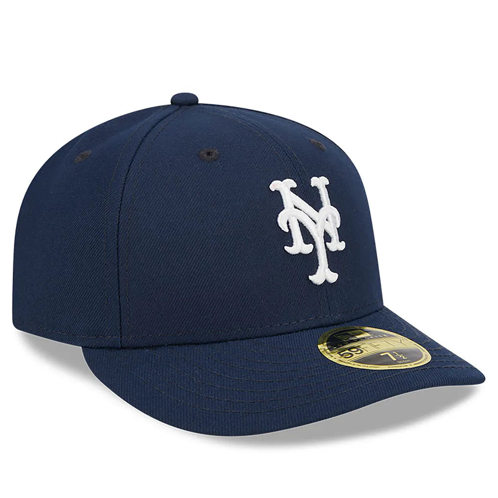 New York Mets New Era Oceanside Low Profile 59FIFTY Fitted Hat - Navy Techwosell