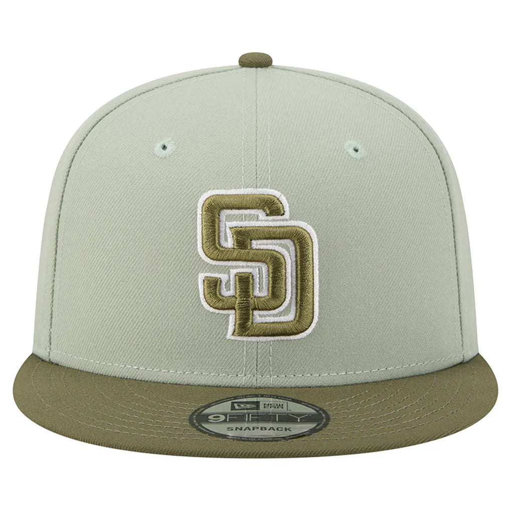 San Diego Padres New Era Color Pack 9FIFTY Snapback Hat - Light Green/Olive Techwosell