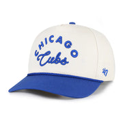 Chicago Cubs '47 Unisex Rope Script Hitch Adjustable Hat - Natural/Royal Techwosell