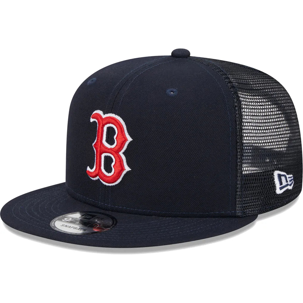 Boston Red Sox New Era Team Color Trucker 9FIFTY Snapback Hat - Navy Techwosell