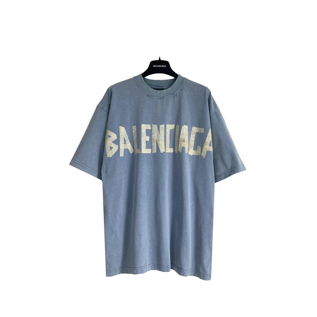 Balenciaga Blue Tape Type T-Shirt Techwosell