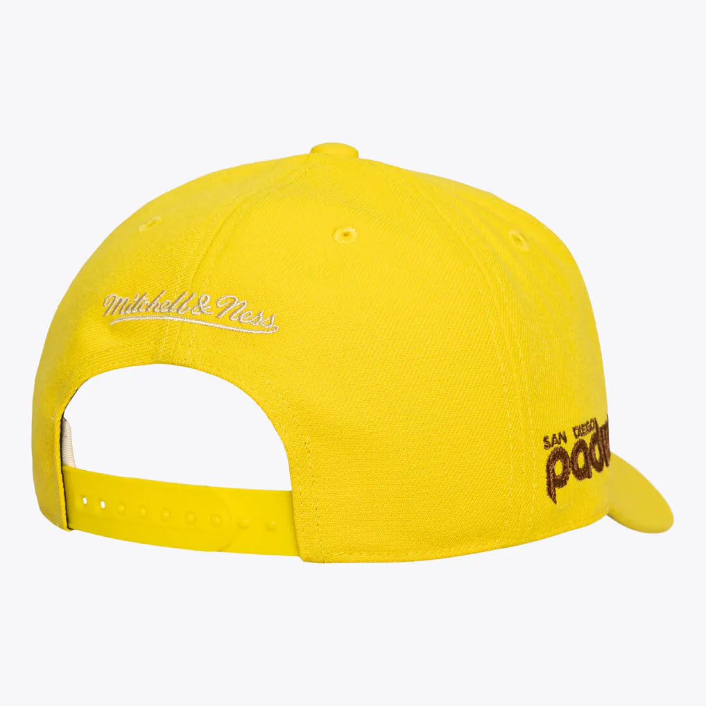 San Diego Padres Mitchell & Ness Secondary Pop Pro Snapback Hat - Gold