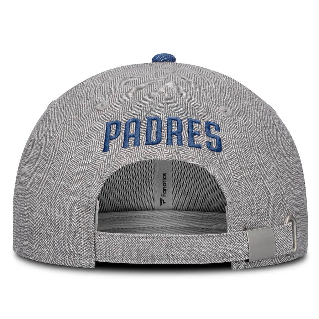 San Diego Padres Fanatics Level Up Conduct Adjustable Hat - Gray/Denim Techwosell