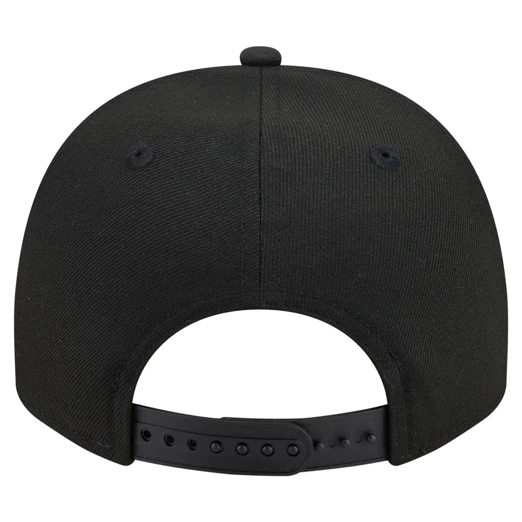 San Diego Padres New Era Motion A-Frame 9FIFTY Snapback Hat - Black Techwosell