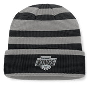 Los Angeles Kings Fanatics Fundamental Steady Cuffed Knit Hat - Black/Silver Techwosell