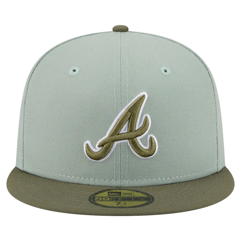 Atlanta Braves New Era Color Pack 59FIFTY Fitted Hat - Green/Olive