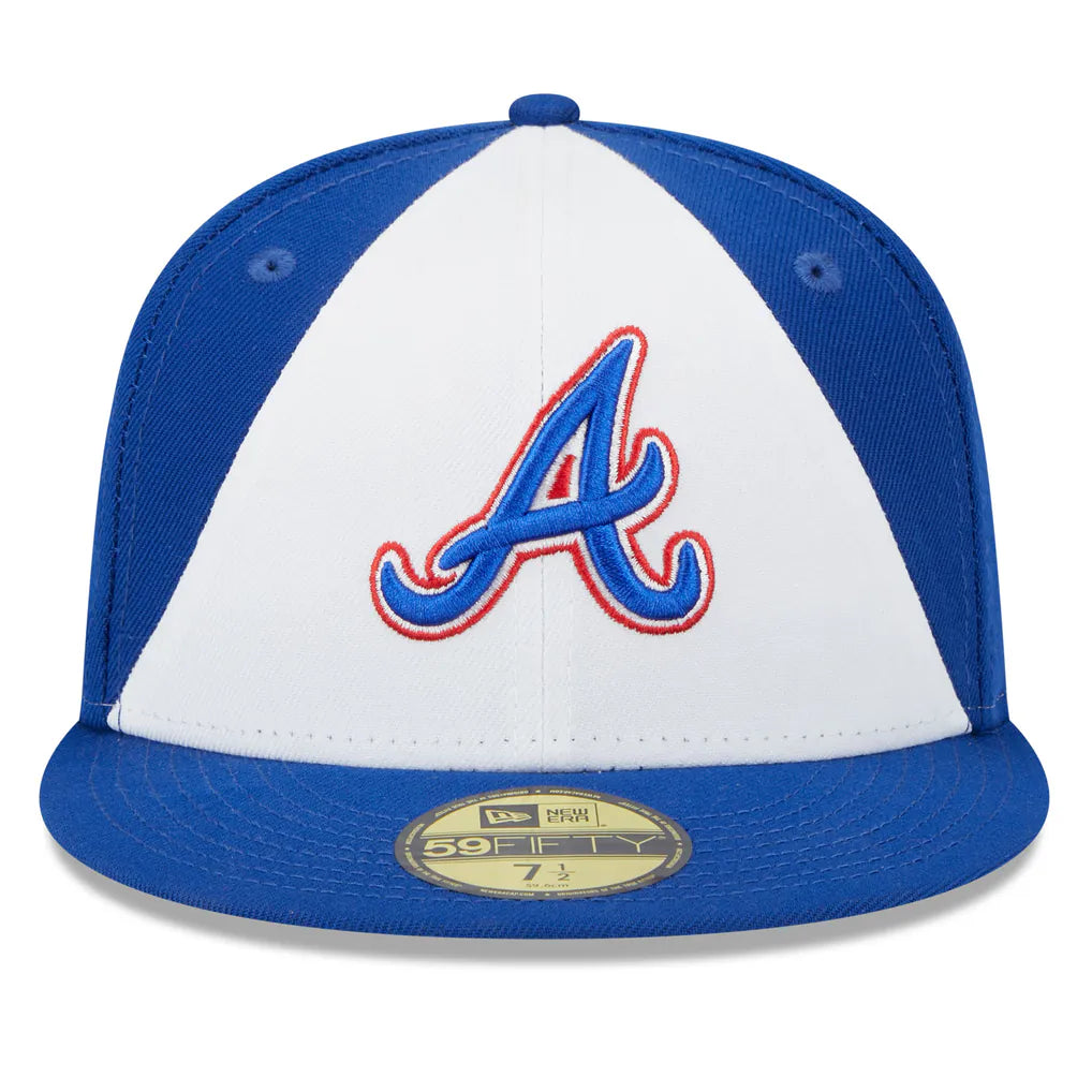 Atlanta Braves New Era 2023 City Connect 59FIFTY Fitted Hat - White/Royal Techwosell