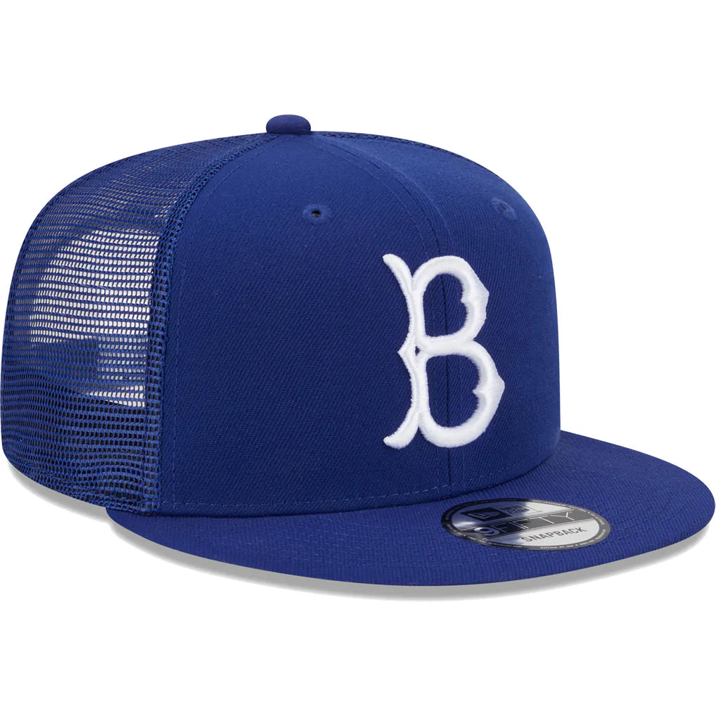Brooklyn Dodgers New Era Cooperstown Collection Team Color Trucker 9FIFTY Snapback Hat - Royal