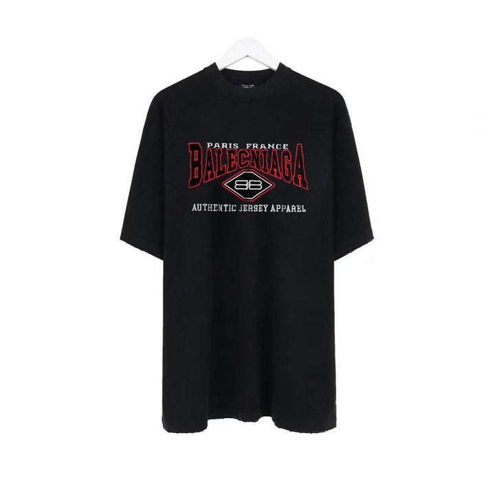 Balenciaga Black T-Shirt Without Collar