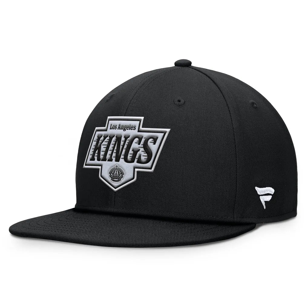 Los Angeles Kings Fanatics Primary Logo Snapback Hat - Black Techwosell