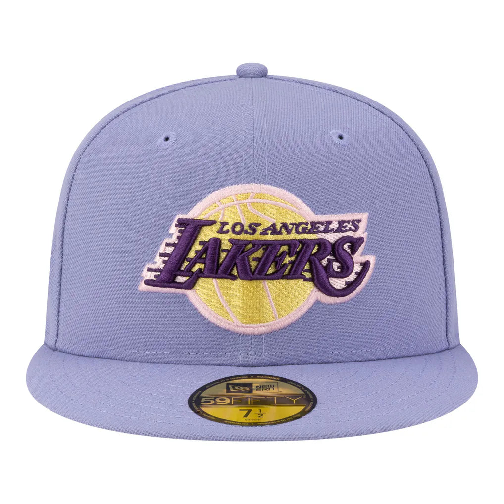 Los Angeles Lakers New Era Color Pack 59FIFTY Fitted Hat - Lavender
