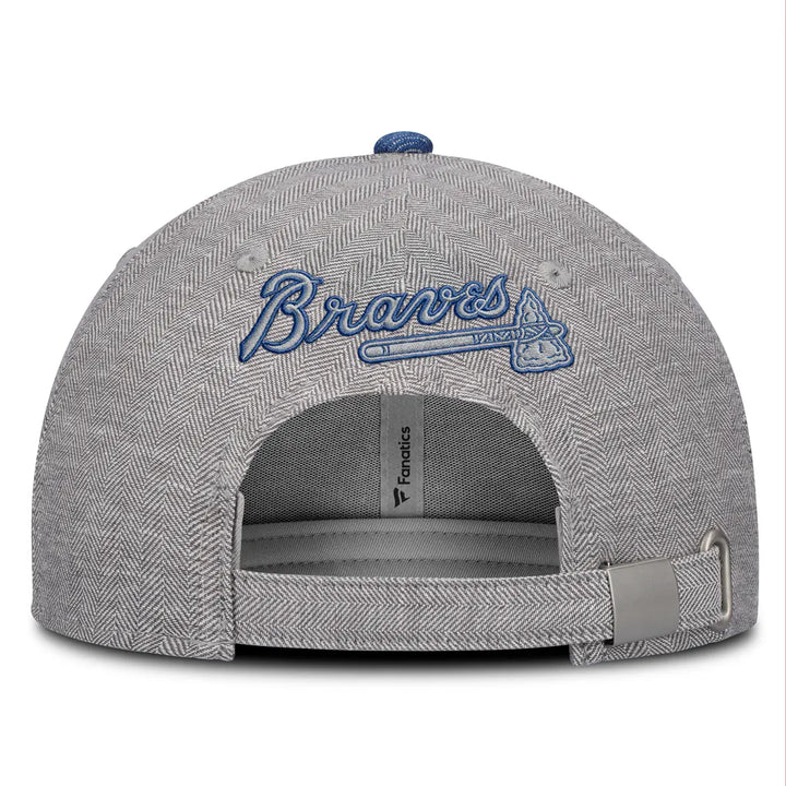 Atlanta Braves Fanatics Level Up Conduct Adjustable Hat - Gray/Denim