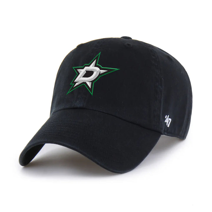 Dallas Stars '47 Logo Clean Up Adjustable Hat - Black