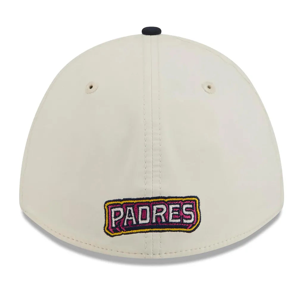 San Diego Padres New Era 2026 City Connect M-Crown A-Frame 39THIRTY Flex Hat - Orange/Navy Techwosell