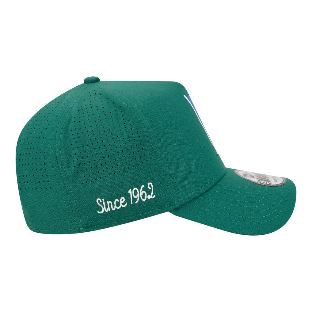 New York Mets New Era Pin Seeker 9FORTY A-Frame Adjustable Hat - Green Techwosell