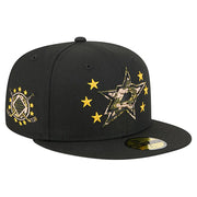 Dallas Stars New Era Military Appreciation Digital Camo Stars 59FIFTY Fitted Hat - Black Techwosell