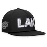 Los Angeles Kings Fanatics Authentic Pro Rink Team Code Snapback Hat - Black Techwosell