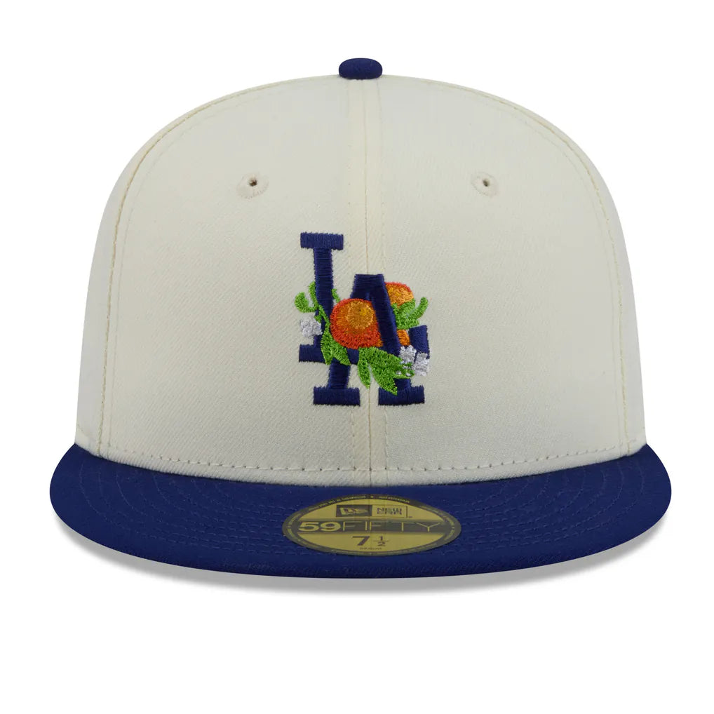 Los Angeles Dodgers New Era Blossom 59FIFTY Fitted Hat - White/Royal