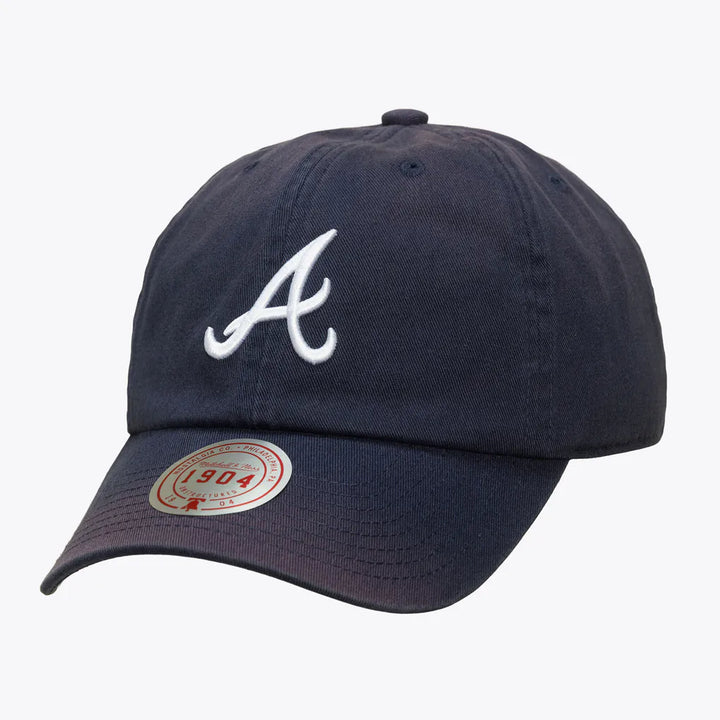 Atlanta Braves Mitchell & Ness Unisex 1904 Soft Wash Adjustable Hat - Navy