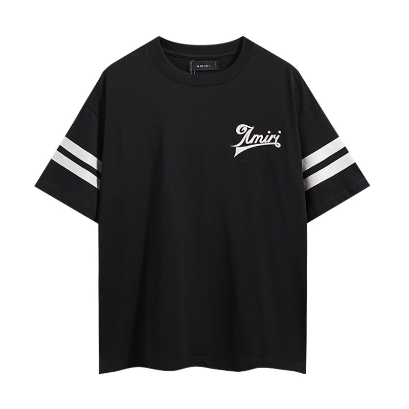 AMIRI MEN'S NEW BRAND BLACK COTTON T-SHIRT Techwosell
