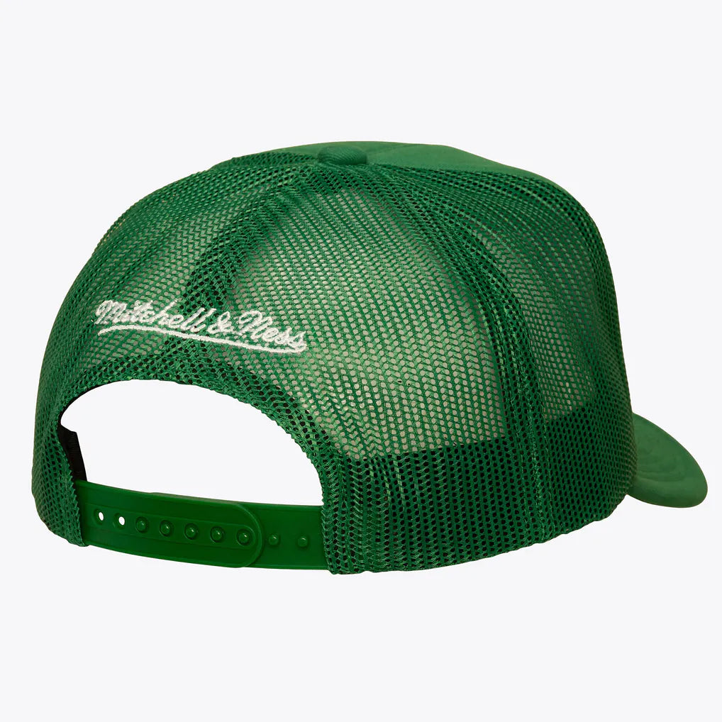 Dallas Stars Mitchell & Ness Head Coach Trucker Adjustable Hat - Kelly Green