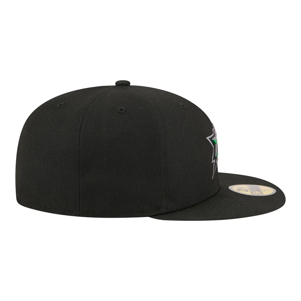 Dallas Stars New Era Color Pop 59FIFTY Fitted Hat - Black