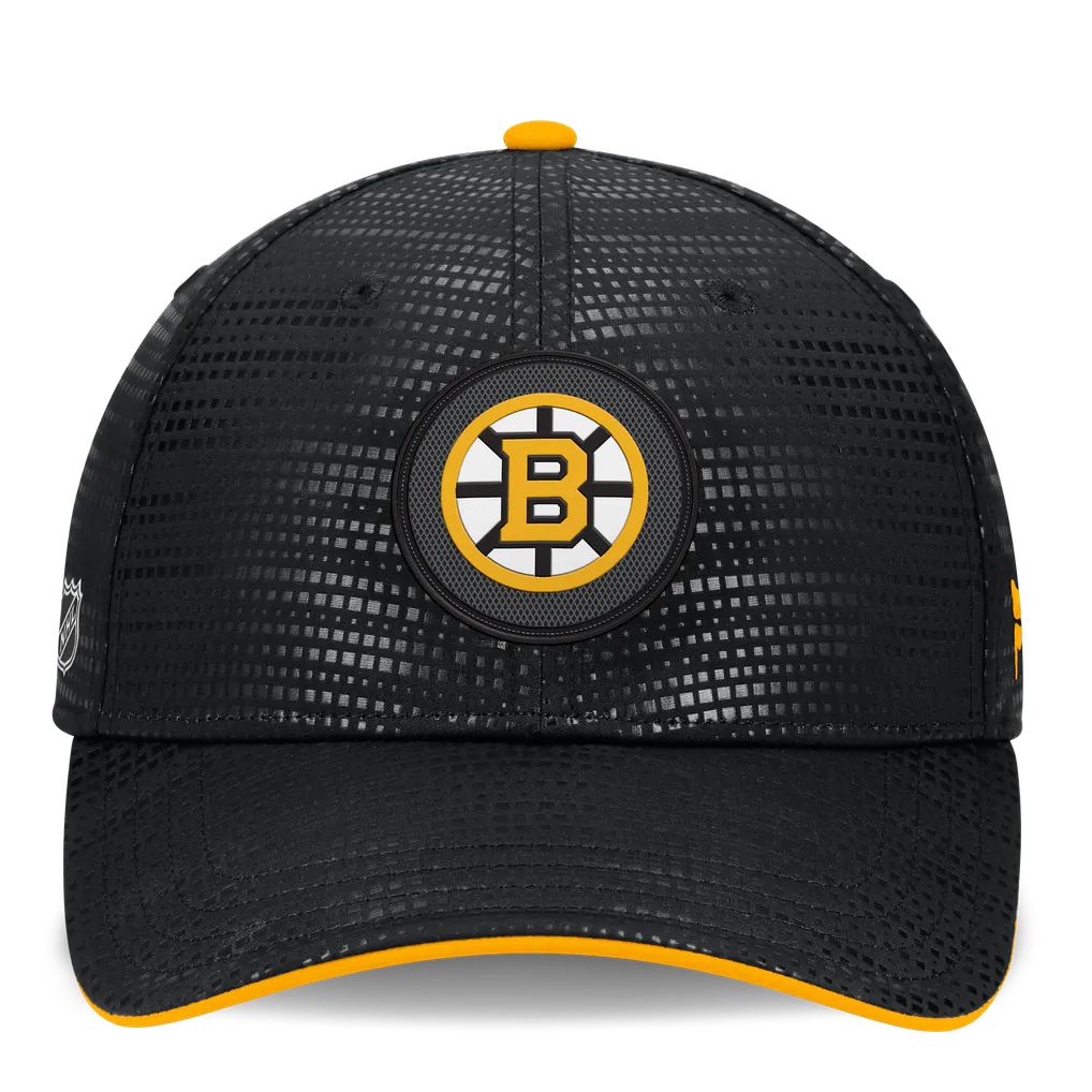 Boston Bruins Fanatics Authentic Pro Rink Debossed Stretch Fit Hat - Black Techwosell