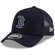Boston Red Sox New Era 2026 Batting Practice Apex 9FORTY Adjustable Trucker Hat - Navy Techwosell