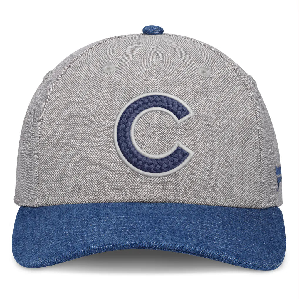 Chicago Cubs Fanatics Level Up Conduct Adjustable Hat - Gray/Denim Techwosell