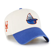 New York Mets '47 Unisex Single Swirl Ice Cream Helmet 2.0 Clean Up Adjustable Hat - Natural Techwosell