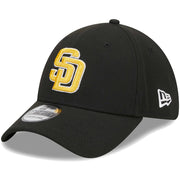 San Diego Padres New Era Logo 39THIRTY Flex Hat - Black Techwosell