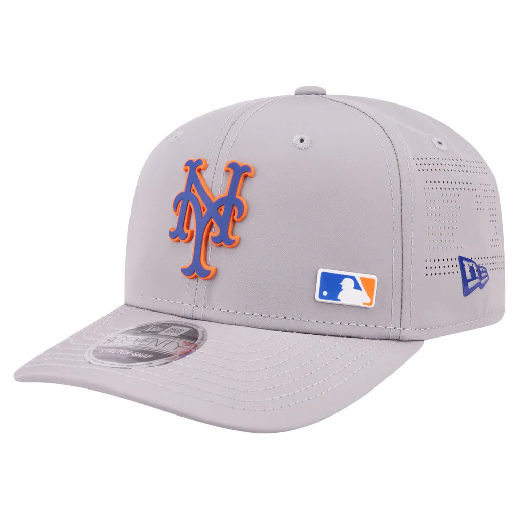 New York Mets New Era Laser Perforated 9SEVENTY Adjustable Hat - Gray