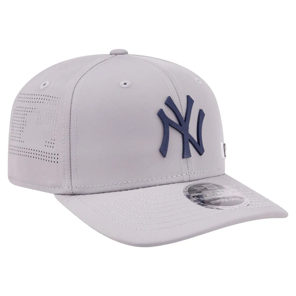 New York Yankees New Era Laser Perforated 9SEVENTY Adjustable Hat - Gray Techwosell
