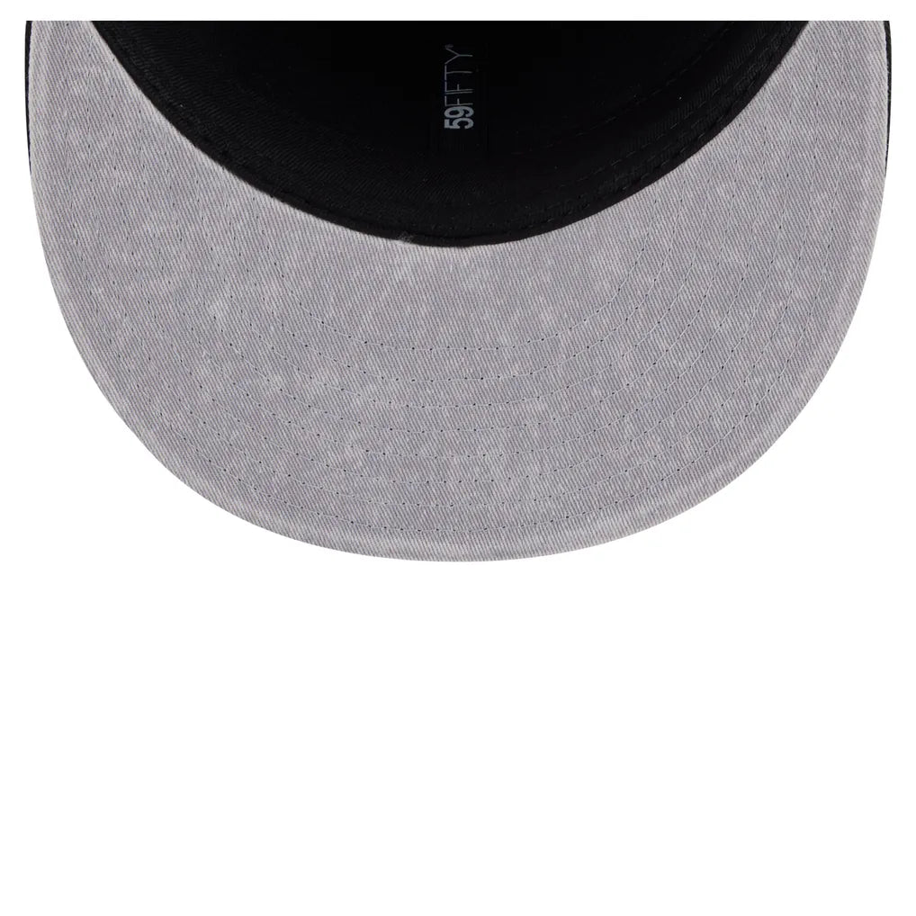 Los Angeles Lakers New Era Washed 59FIFTY Fitted Hat - Gray/Black