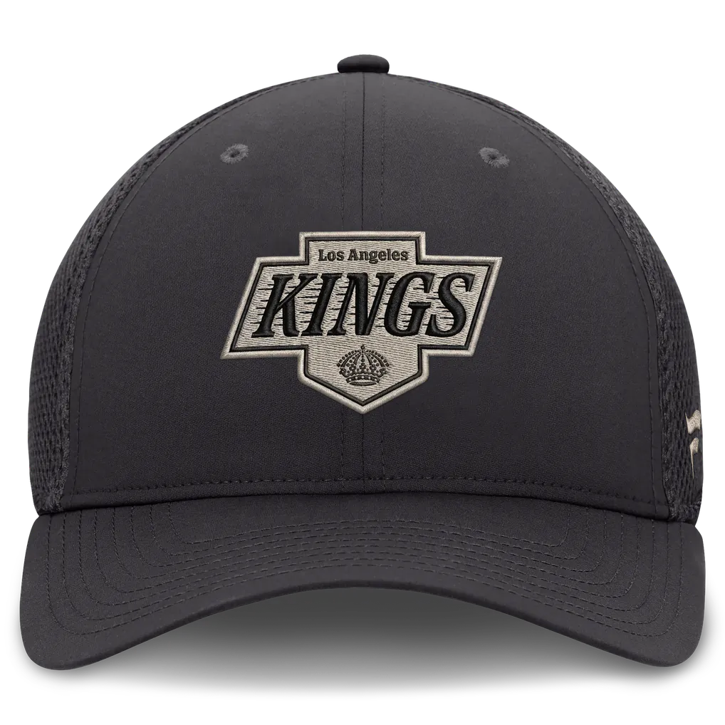 Los Angeles Kings Fanatics Road Meshback Stretch Hat - Charcoal Techwosell