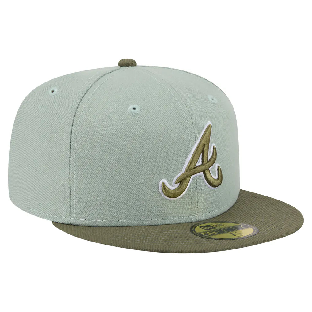 Atlanta Braves New Era Color Pack 59FIFTY Fitted Hat - Green/Olive