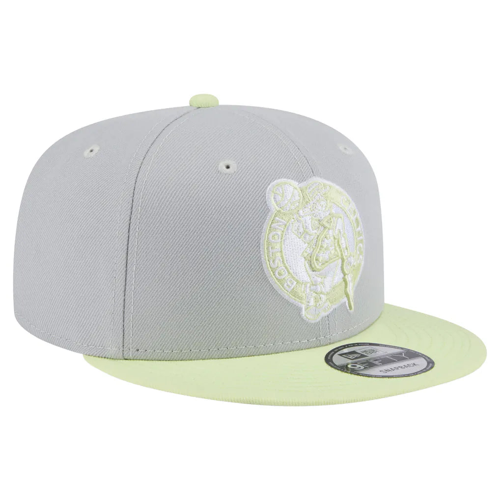 Boston Celtics New Era Color Pack Two-Tone 9FIFTY Snapback Hat - Gray/Light Green