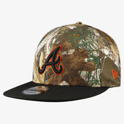 Atlanta Braves New Era Realtree Orange Pop 9FIFTY Snapback Hat - Camo Techwosell