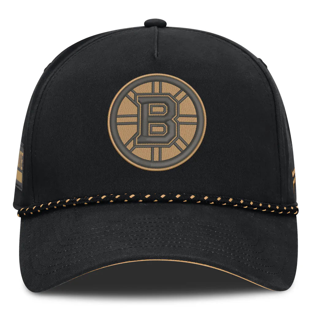 Boston Bruins Fanatics Military Appreciation Authentic Pro A-Frame Adjustable Hat - Black Techwosell