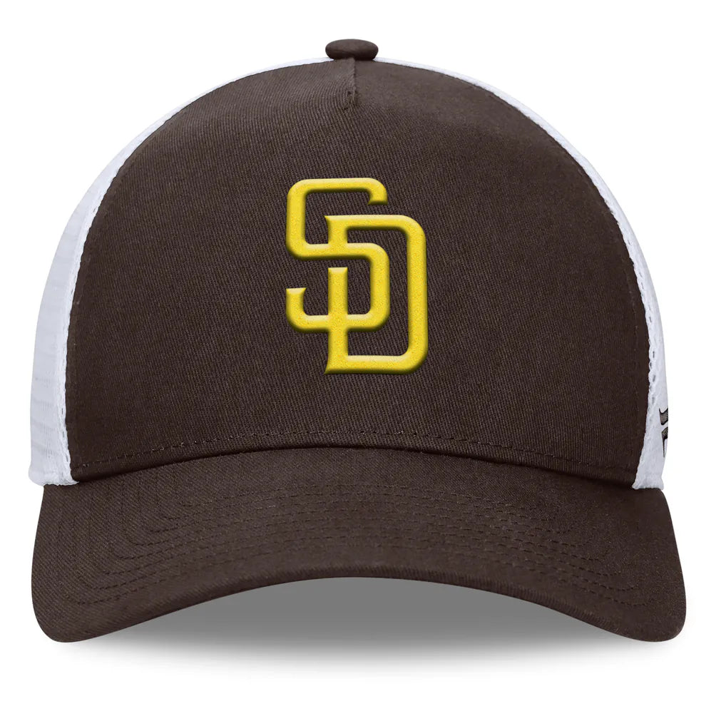San Diego Padres Fanatics Fundamental A-Frame Adjustable Hat - Brown